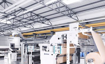 خط تولید BRÜCKNER برند برتر بازار در کوتینگ پارچه های ضد آتش